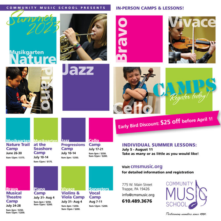 Summer Camp Programs Community Music School